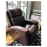 Linden Power Recliner - Dark Brown Leather