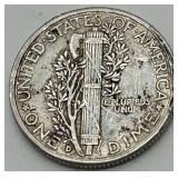 1944 Mercury Dime - Error In COD We Trust (D Mint) 90% Silver