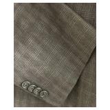John Varvatos Linen Plaid Jacket - Size 48 Long