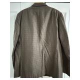 John Varvatos Linen Plaid Jacket - Size 48 Long