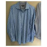 Bugatchi Classic Fit Dress Shirts XXL (Lot of 2)