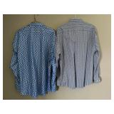 Bugatchi Classic Fit Dress Shirts XXL (Lot of 2)