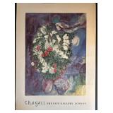Marc Chagall Bouquet with Flying Lovers - Tate Gallery London Poster Print (c.1934-47) 3M/188