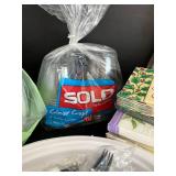 Assorted Party Paper Supplies - Plates, Cups, Napkins, Bowls & Cutlery (New)