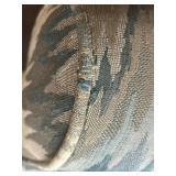 Custom Fabric Wingback Chair - 31 in W x 34 in D x 46 in H - Ikat Zigzag