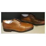 Johnson & Murphy Dress Shoes Cap Toe Tan Calfskin - Size 12 - In Box