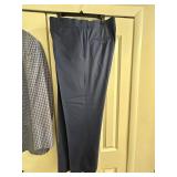 Connor SPJ Bespoke Blue Plaid Wool Suit Jacket & Pants - Size 48L (Jacket: 44 inch Chest)