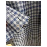 Connor SPJ Bespoke Blue Plaid Wool Suit Jacket & Pants - Size 48L (Jacket: 44 inch Chest)