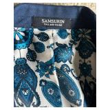Bespoke Tailored Blue Italian Wool Suit - 44XL Long by Marzotto/Su Misura for Sam Surin