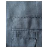 Bespoke Tailored Blue Italian Wool Suit - 44XL Long by Marzotto/Su Misura for Sam Surin