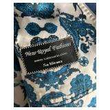 Bespoke Tailored Blue Italian Wool Suit - 44XL Long by Marzotto/Su Misura for Sam Surin