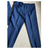 Bespoke Tailored Blue Italian Wool Suit - 44XL Long by Marzotto/Su Misura for Sam Surin