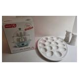 All Things Eggs - Dash Egg Cooker, Deviled Egg Tray, Salt & Pepper Shakers