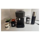 Philips Baristina Espresso Machine with Portafilter - Hamilton Beach Grinder - 6 Mugs - Travel Thermos