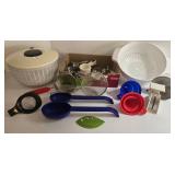 Kitchenware Tools - Colander, Salad Spinner, Measuring Cups, Spoons, Strainers, Funnels,
