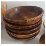 Wooden Kitchen Utensils - Assorted Spoons, Spatulas, Bowls & Bamboo Skewers & More