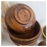 Wooden Kitchen Utensils - Assorted Spoons, Spatulas, Bowls & Bamboo Skewers & More