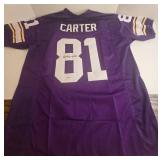 New Anthony Carter 81 MINNESOTA VIKINGS Purple Jersey - Autographed with Beckett COA