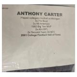 New Anthony Carter 81 MINNESOTA VIKINGS Purple Jersey - Autographed with Beckett COA