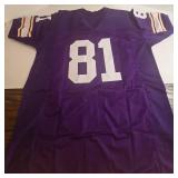 New Anthony Carter 81 MINNESOTA VIKINGS Purple Jersey - Autographed with Beckett COA