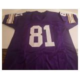 New Anthony Carter 81 MINNESOTA VIKINGS Purple Jersey - Autographed with Beckett COA