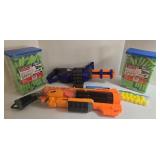 NERF Vagabond Doomlands Blaster - 2x 200-Dart Refills & Digital Target Board
