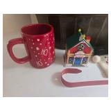 Merry Christmas Wood Sign, Metal Tub, Misc. Holiday Decor Bundle