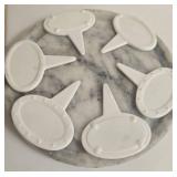 Laurie Gates Paddle Board - Marble Bowls, Berti Knives & Spreaders, Marble Tray, Ceramic Markers (Set of 6)