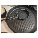 Cookware Set - All-Clad Stainless Stock Pot with Lid & Speckled Enamel Roaster & Grill Pan & Wok