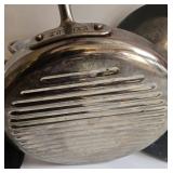 Cookware Set - All-Clad Stainless Stock Pot with Lid & Speckled Enamel Roaster & Grill Pan & Wok