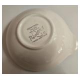 Assorted Ceramic Dinnerware: Plates, Bowls & Leaf Spoon Rest