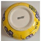 Assorted Ceramic Dinnerware: Plates, Bowls & Leaf Spoon Rest