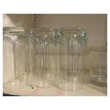 Glassware Assortment: Clear Highball & Tumbler Glasses