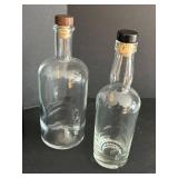 Toppling Goliath Growlers (2) & Leroux Brandy Bottle & Assorted Glassware