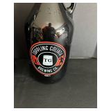 Toppling Goliath Growlers (2) & Leroux Brandy Bottle & Assorted Glassware