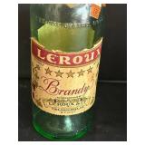 Toppling Goliath Growlers (2) & Leroux Brandy Bottle & Assorted Glassware