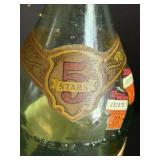 Toppling Goliath Growlers (2) & Leroux Brandy Bottle & Assorted Glassware