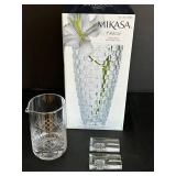 Crystal Collection - Mikasa Palazzo Crystal Vase & 2 Elephant Blocks