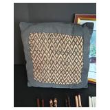 Asian Feel Home Decor Lot Includes Wooden Chopsticks Assorted Set in Stainless Steel Cup