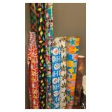 Christmas Wrapping Paper Rolls, Gift Bags, Ribbons & Tissue Paper Bundle