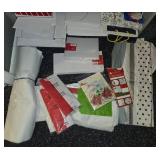 Christmas Wrapping Paper Rolls, Gift Bags, Ribbons & Tissue Paper Bundle