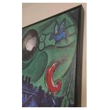 Marc Chagall Quai de Bercy Reproduction Canvas Lithograph (1954)
