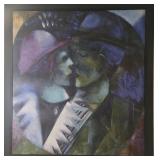 Marc Chagall - The Lovers in Green (Green Lovers) Framed Reproduction Print