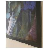 Marc Chagall - The Lovers in Green (Green Lovers) Framed Reproduction Print