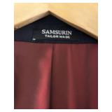 ?? SamSurin Tailor Made Navy Pinstripe Suit - Jacket & Pants, Men