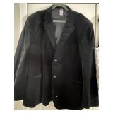 Claiborne Velvet Black Tie Jacket 48XL Long & Brandon Michael Vest XXL