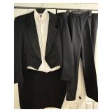 Firenze 44XL Tailcoat Tuxedo Set (3-Piece) with Stafford Shirt & Sam Surin Pants