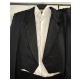 Firenze 44XL Tailcoat Tuxedo Set (3-Piece) with Stafford Shirt & Sam Surin Pants