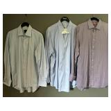 David Donahue XXL Dress Shirts - Thomas Pink Prestige 17-36 1/2 - Brooks Brothers 18-36 (Lot of 3)