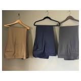 Sam Surin Bespoke Dress Pants - 44x31 - Fine Italian Fabric (Lot of 3)
